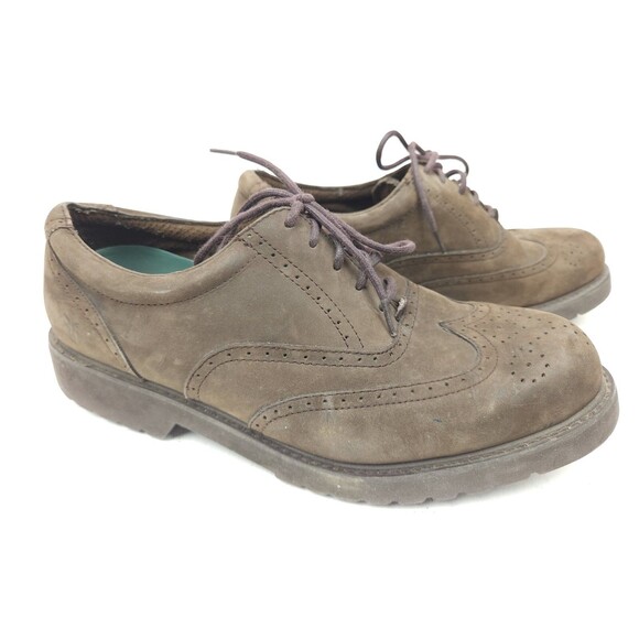 FRYE MEDFORD Men\'s Brown Leather Nubuck Wing Tip Oxfords 84220 Size US 10 M main image 8
